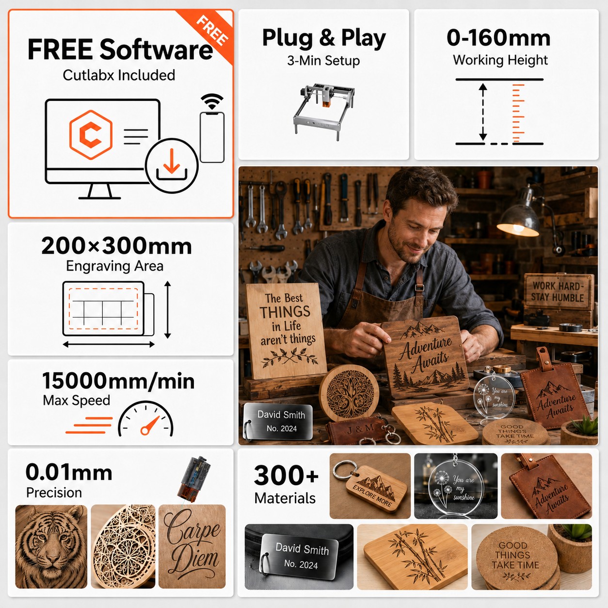 Carverall K15 Pro Lazer Gravür - Industrial Laser Engraver incelemesi ve fiyatı